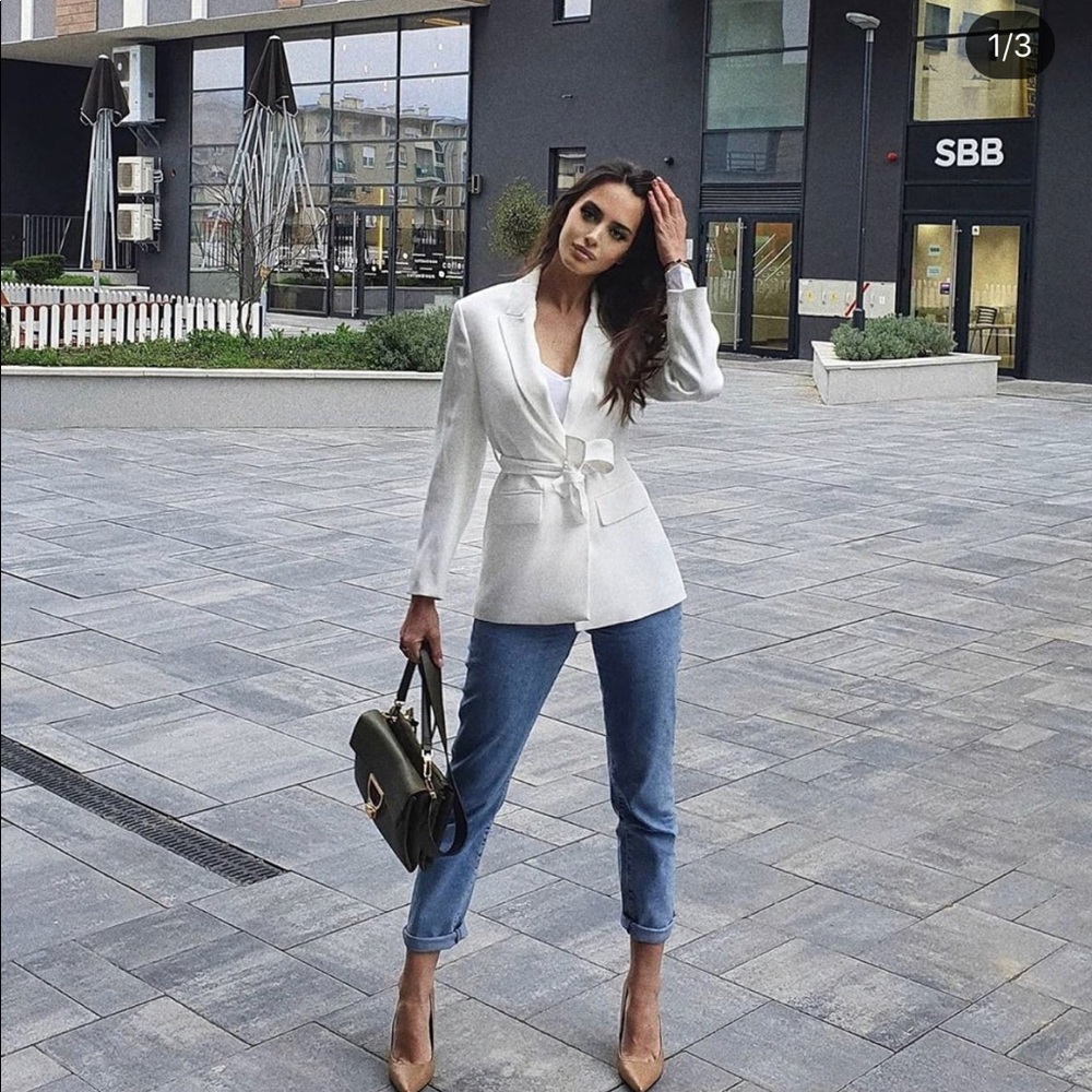 Zara belted blazer+ pants bloggers favorite - Picture 14 of 16